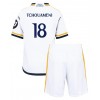 Real Madrid Aurelien Tchouameni #18 Heimtrikot 2023-24 Kurzarm (+ kurze hosen)